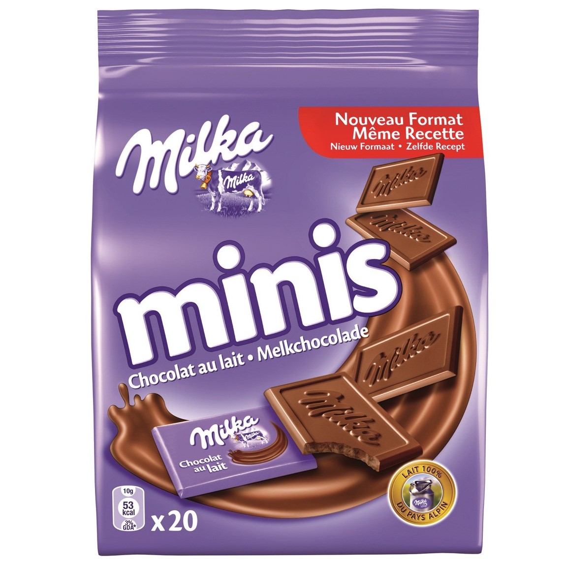 20 Minis Chocolat au lait